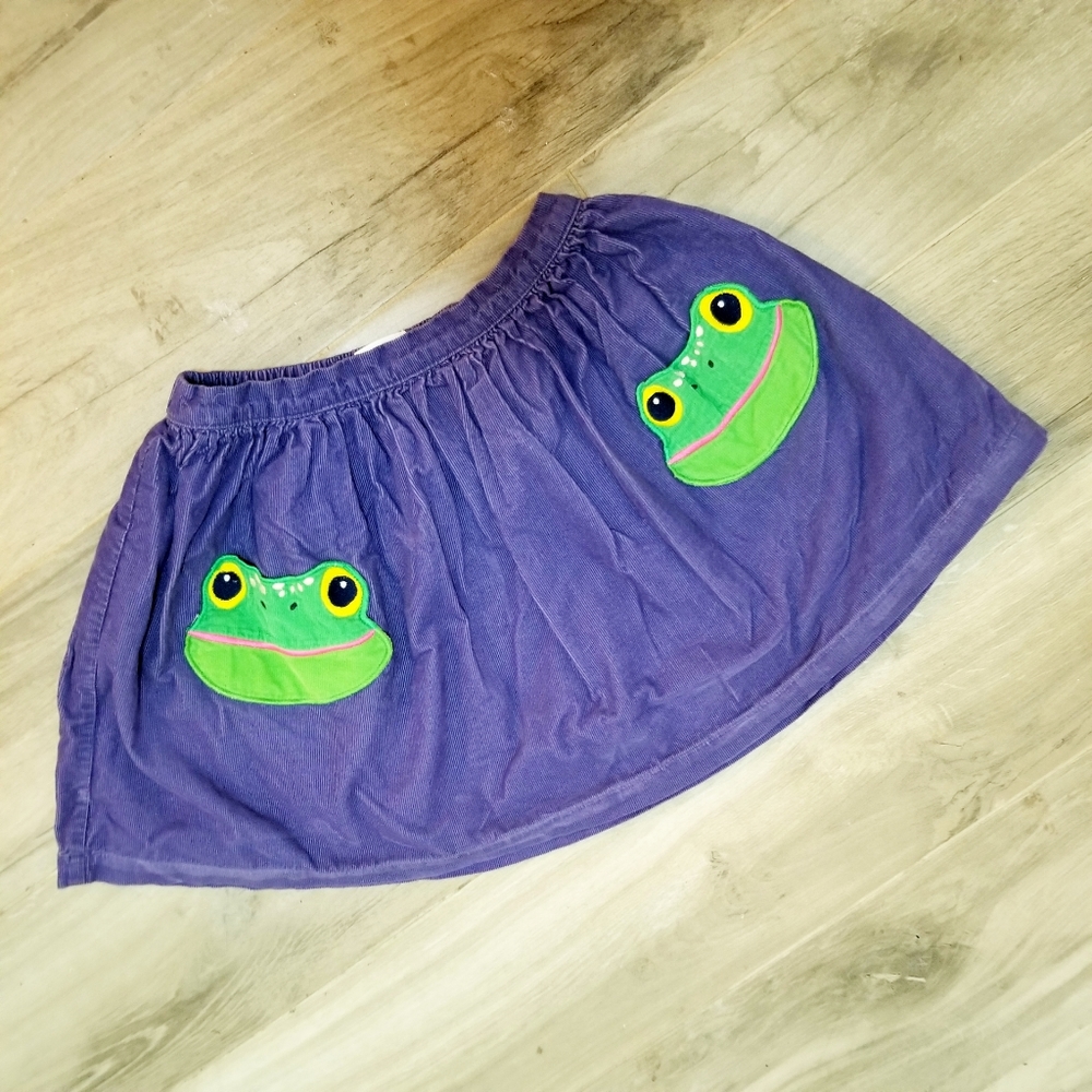 Mini Boden Frog Pocket Courdory Skirt